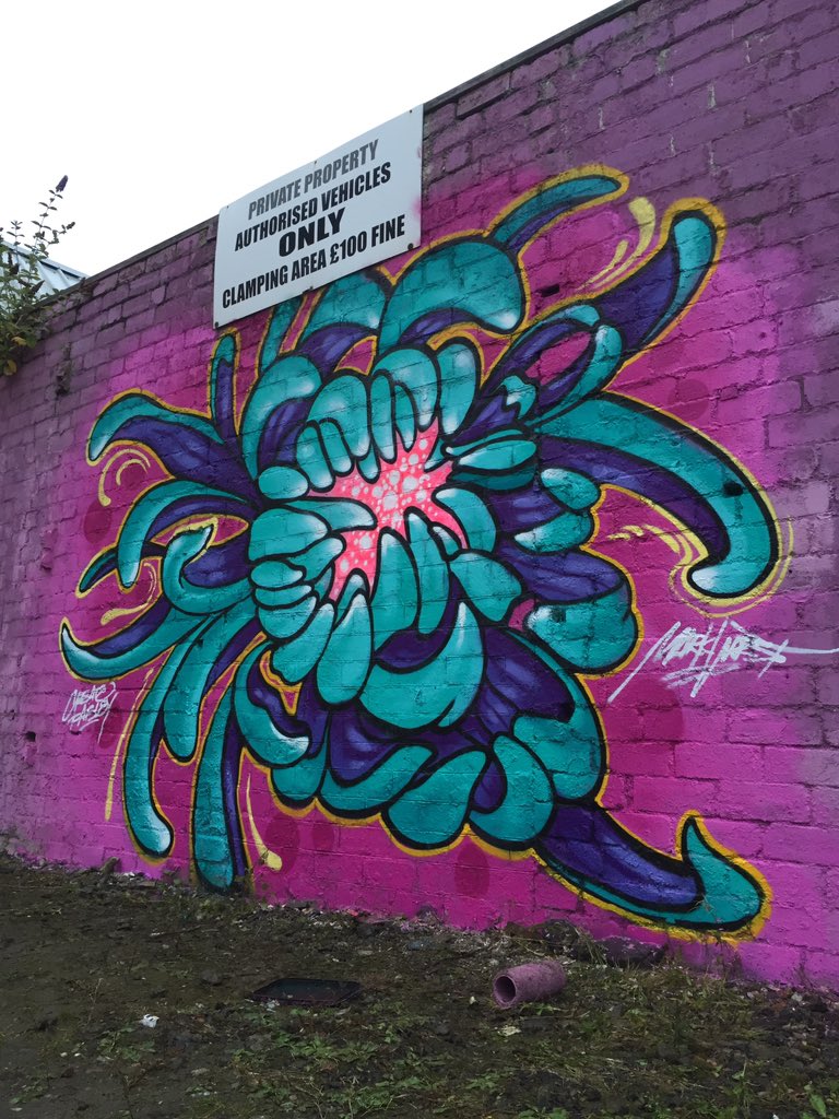 mark_worst's tweet photo. Chrysanthemum piece from last nights @createpaisley workshop #paisley #graffiti #workshop https://t.co/CdftJ31XZk