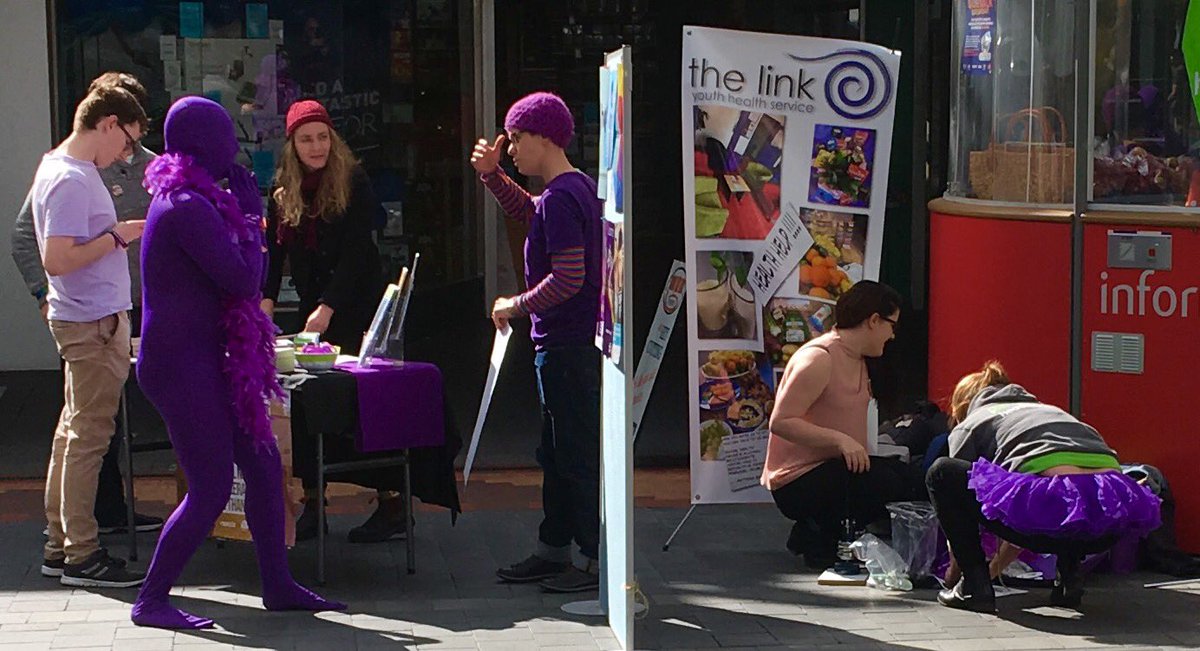 RonChristie's tweet photo. What Community Inclusion is about-Tassie Nannas knitting 4 Refugees &amp; the guys from Link 4 gender equality sharing Hobart'sMall @ lunchtime https://t.co/ZWeBVctfDL