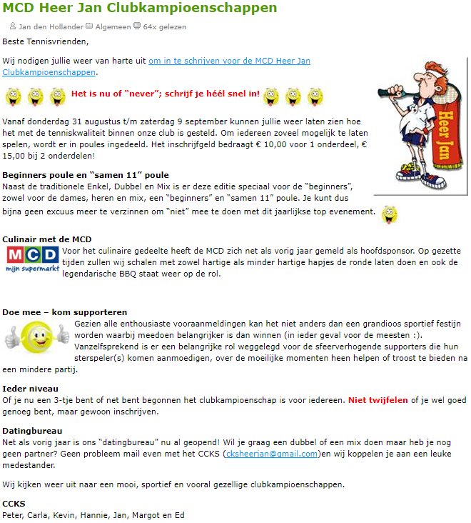 TVHeerjan's tweet photo. Morgen is de laatste dag om je in te schrijven!!!
Met dank aan https://t.co/bknmxuCwJ1 voor het sponsoren van de tennisballen! https://t.co/yzlV9D1NaH