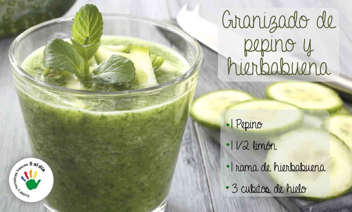 5aldiaspain's tweet photo. Comencemos el caluroso #findesemana con un #delicioso y #refrescante #granizado de #pepino 🥒 y #hierbabuena 🌿 #1delascincodehoy https://t.co/AKgPurAb0A