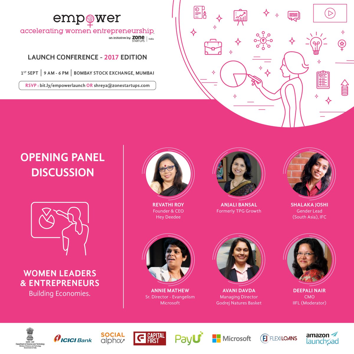ZSIEmpoWer's tweet photo. Starting our #2017launch celebration this #GaneshChaturthi. Announcing our opening track- #Women #Leaders & #Entrepreneurs building #Economy https://t.co/q397H5wYbL
