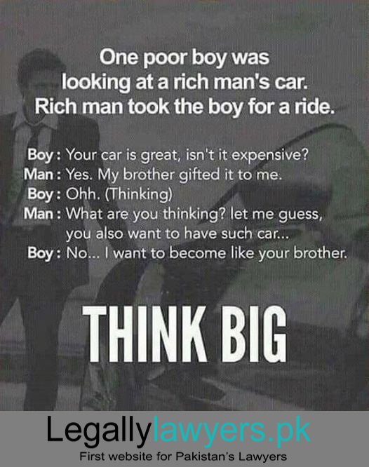 🤔Always Think Big
legallylawyers.pk is #Pakistans First website that Help #lawyers to have #onlineProfile #Free be visiable on google