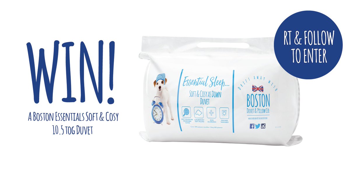 sleepboston's tweet photo. RT&amp;F for your chance to #WIN a 10.5 Tog Super Soft Duvet 🎉 😴Double your chances of winning here: https://t.co/IAWfNiNGhc #competition https://t.co/hGbC03KFB5