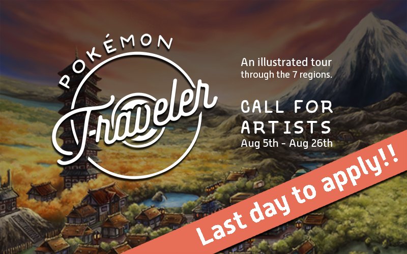 Applications for Pokemon Traveler close in less than 24 hours! If you love Pokemon and landscapes now's your chance! 🏔️🌳🌴🏖️🌉🛤️🌈