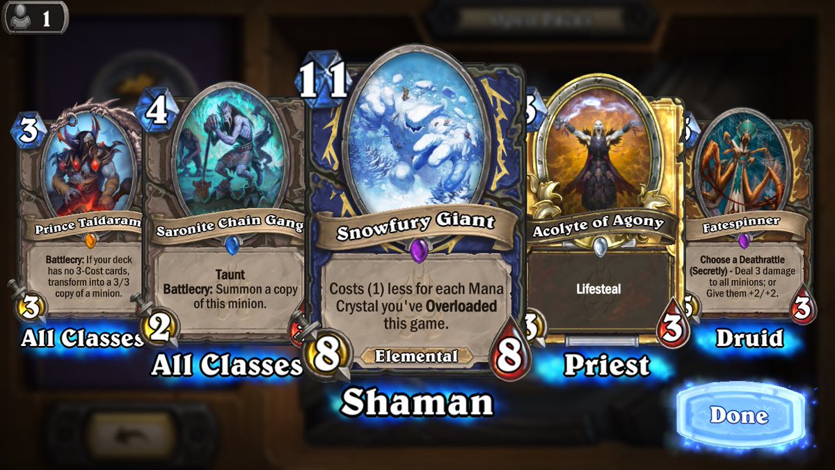 Legendary, 2 epics, rare and golden common... ladies and gentleman, the greatest pack ever! <a href="/PlayHearthstone/">Hearthstone</a>