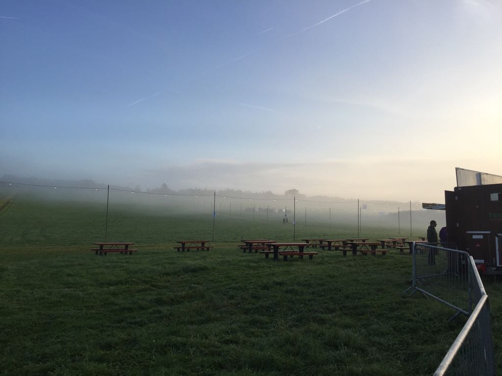 Oatopia1's tweet photo. Lush view from our camp as the sun rises over the @Carfestevent campsite this morning 🏕🌄🎪 #carfest2017 #carfestsouth #oatopia https://t.co/hHrzBSjKeN