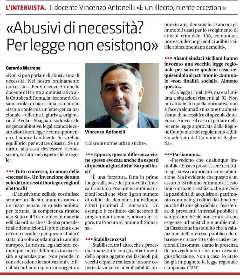 No abusivismo di necessità! Un diritto alla casa legale!