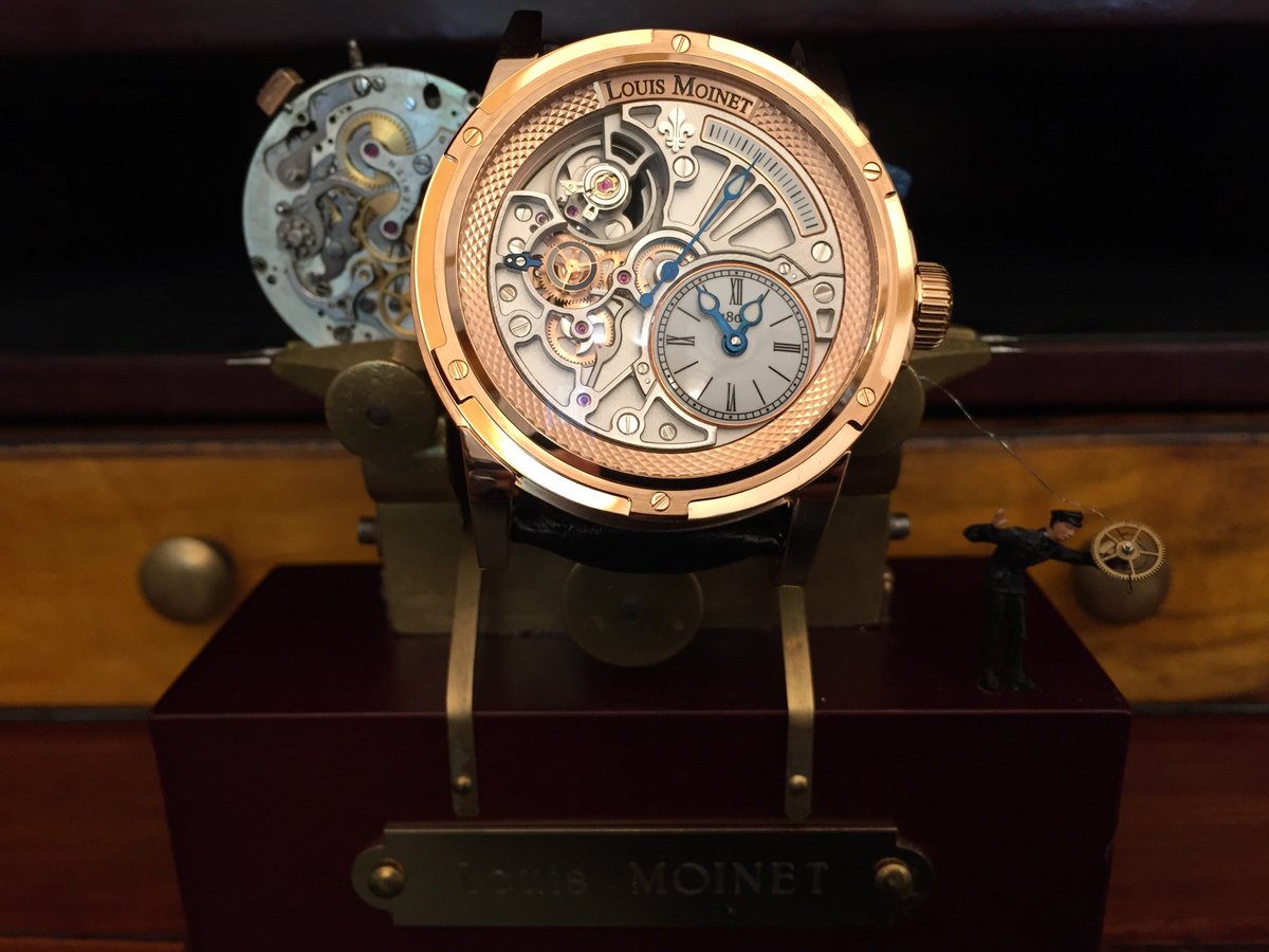 LouisMoinet's tweet photo. Live from our workshops : Tempograph 20-Second, Gold Limited Edition. No filter, just as if you were wearing it... https://t.co/XZpewSfd4p