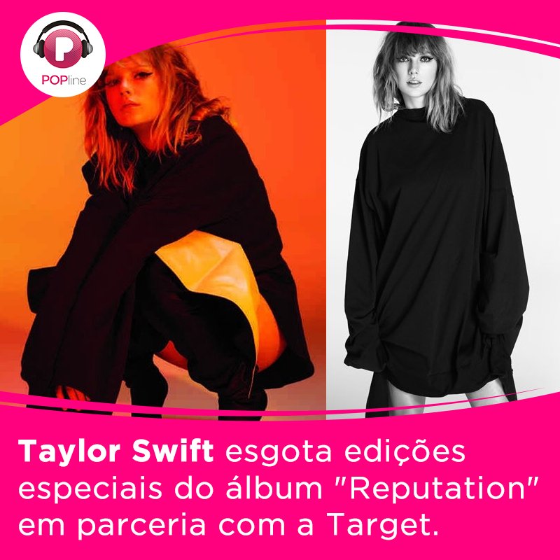 POPline's tweet photo. Esgotado! Edição especial do novo álbum de @taylorswift13 para loja de departamento acaba em poucas horas. https://t.co/eaFF3j7pwn https://t.co/Pn34WF7vIG