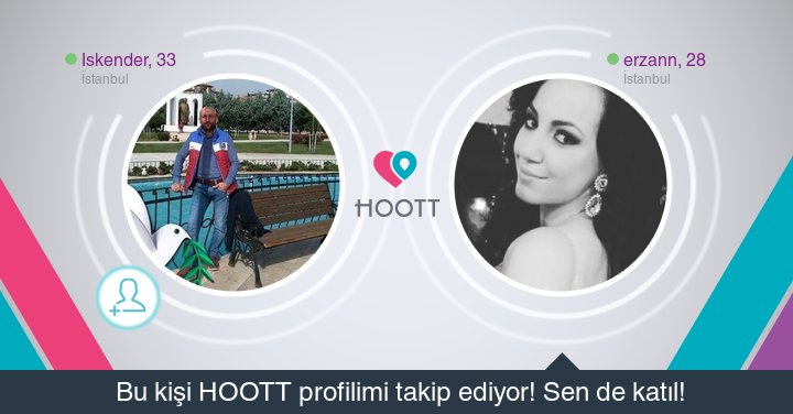 #HOOTTapp HOOTT süper! Takipçilerime gözat hemen. HOOTT ile eğlen! goo.gl/jPUaB0