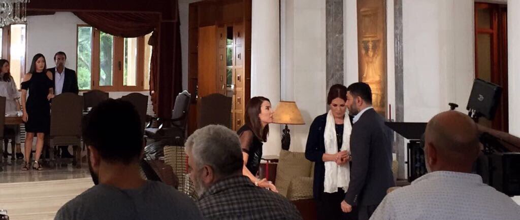 من موقع تصوير مسلسل بلحظة....مع الرائعتين كارمن لبس و السا زغيب 
#ZiadBourji