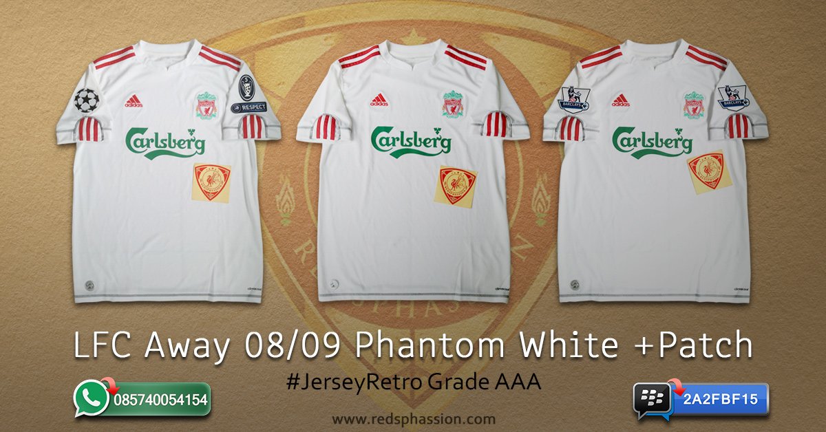 Redsphassion's tweet photo. @BeritaLFC #Retroliverpool Phantom White Grade AAA
+Patch BPL 200K
+Patch UCL 210K
Info & ORDER >> WA 085740054154 / BBM 2A2FBF15 https://t.co/LhSw17VnBd