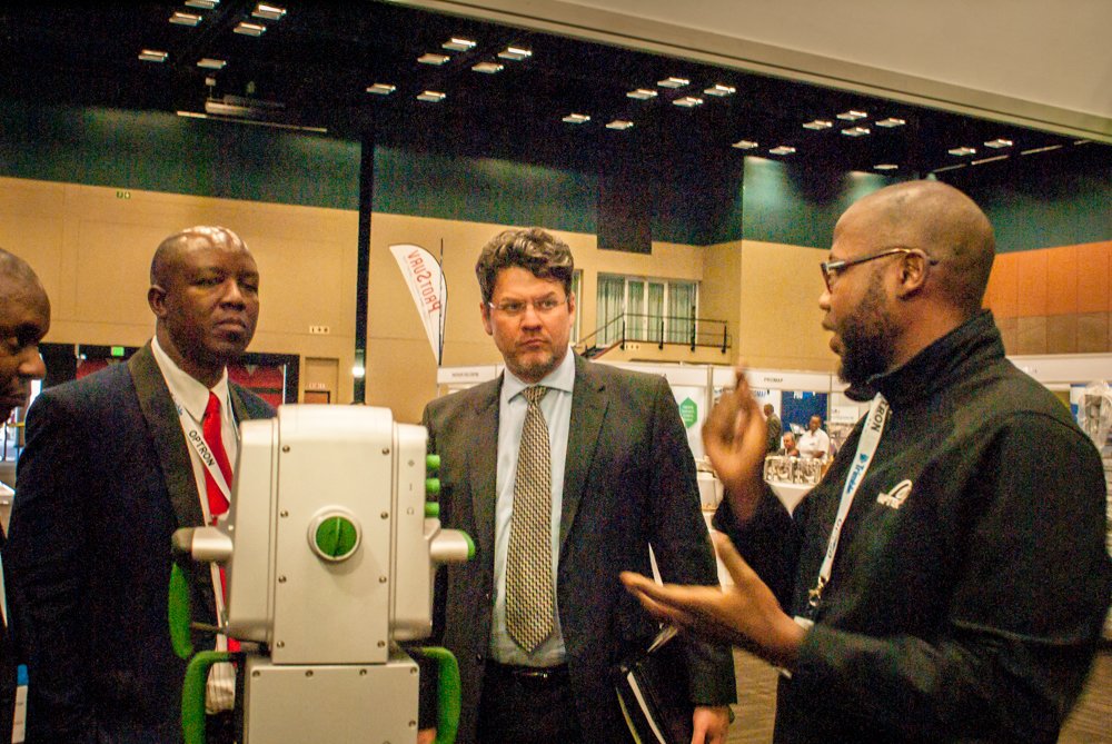 GeoIndaba's tweet photo. Some pictures of Deputy Minister Andries Nel @umrabulo of the @NationalCoGTA on his visit to the #GeoIndaba this week. #geospatial https://t.co/2dOdyeleg4