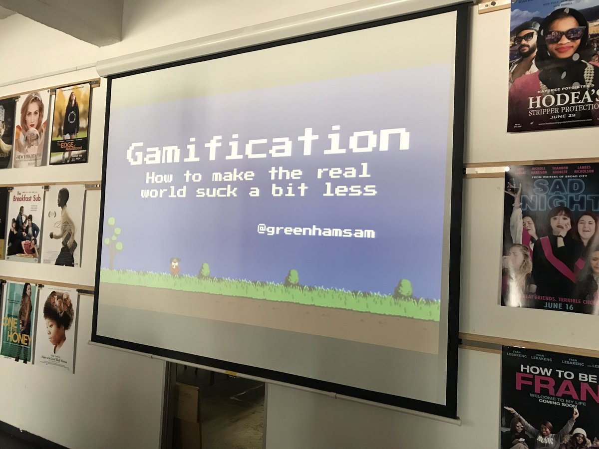 Cool talks at Game Tech day <a href="/FriendsofDesign/">Friends of Design</a> #gamification