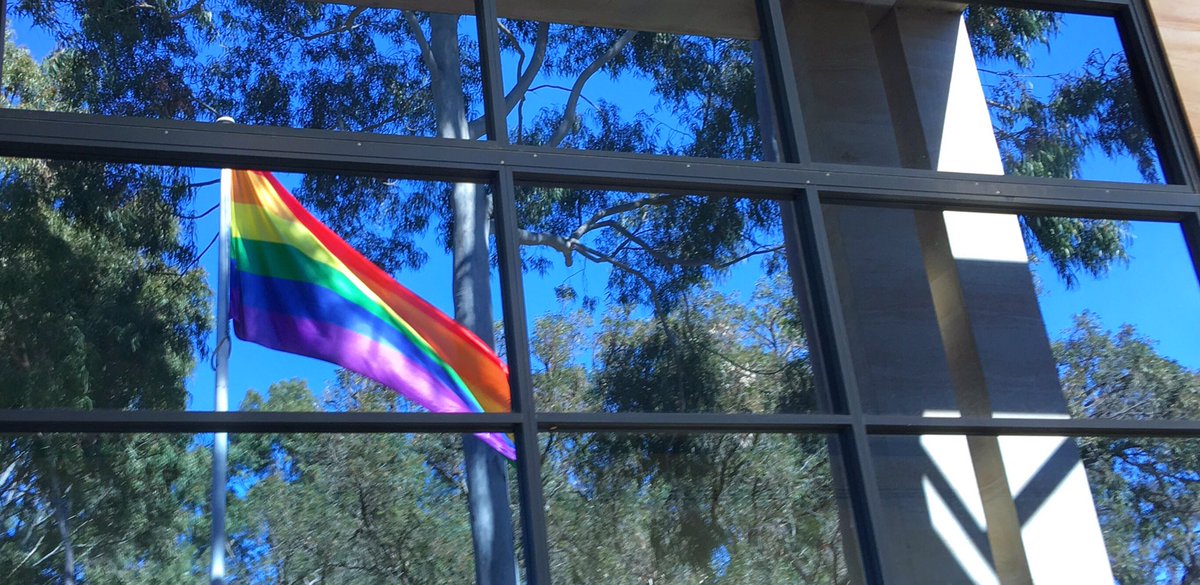 LeedyConnect's tweet photo. @CityofVincent flying high &amp; proud today with the raising of our 🌈 flag huge turnout in support of our loving inclusive community #loveleedy https://t.co/O3meFYCtPS