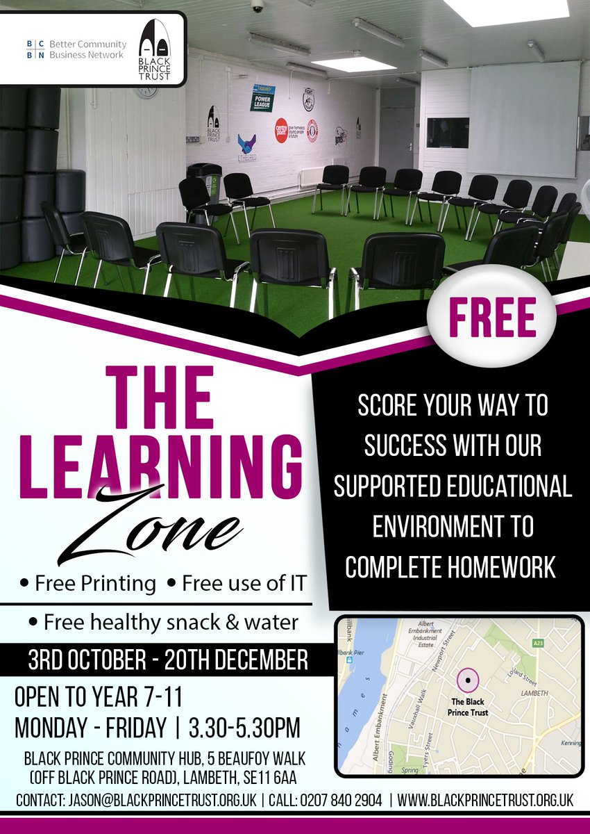 BlackPrinceHub's tweet photo. Launching 2nd October!!! With huge thanks to @BCBNUK we will be providing kids a safe environment to study &amp; complete homework 🖥️📝#community https://t.co/lkY0rrMEBq