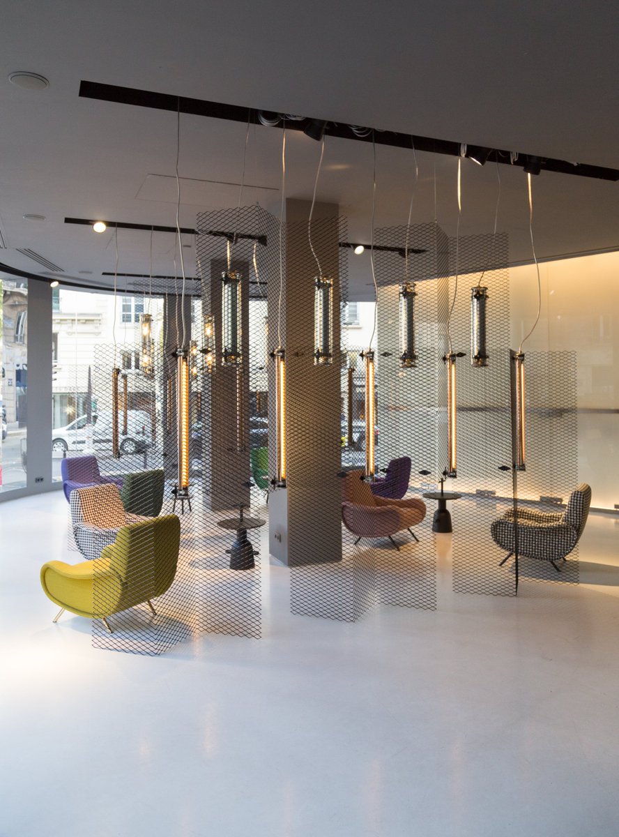 SammodeLighting's tweet photo. Throwback to #PDW15: #Sammode & @Cassina showcased "Light Lady" an installation imagined by Normal Studio https://t.co/4Y4OrDDJfa
