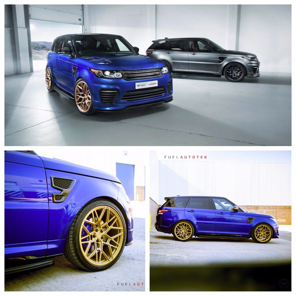 fuelautotek's tweet photo. THE COLLABORATION | Urban Automotive X Vossen Forged
*UV-1 Forged Wheels painted in Satin Gold 
#vossen #rangerover #landrover #fuelautotek https://t.co/S3r6n87VPi