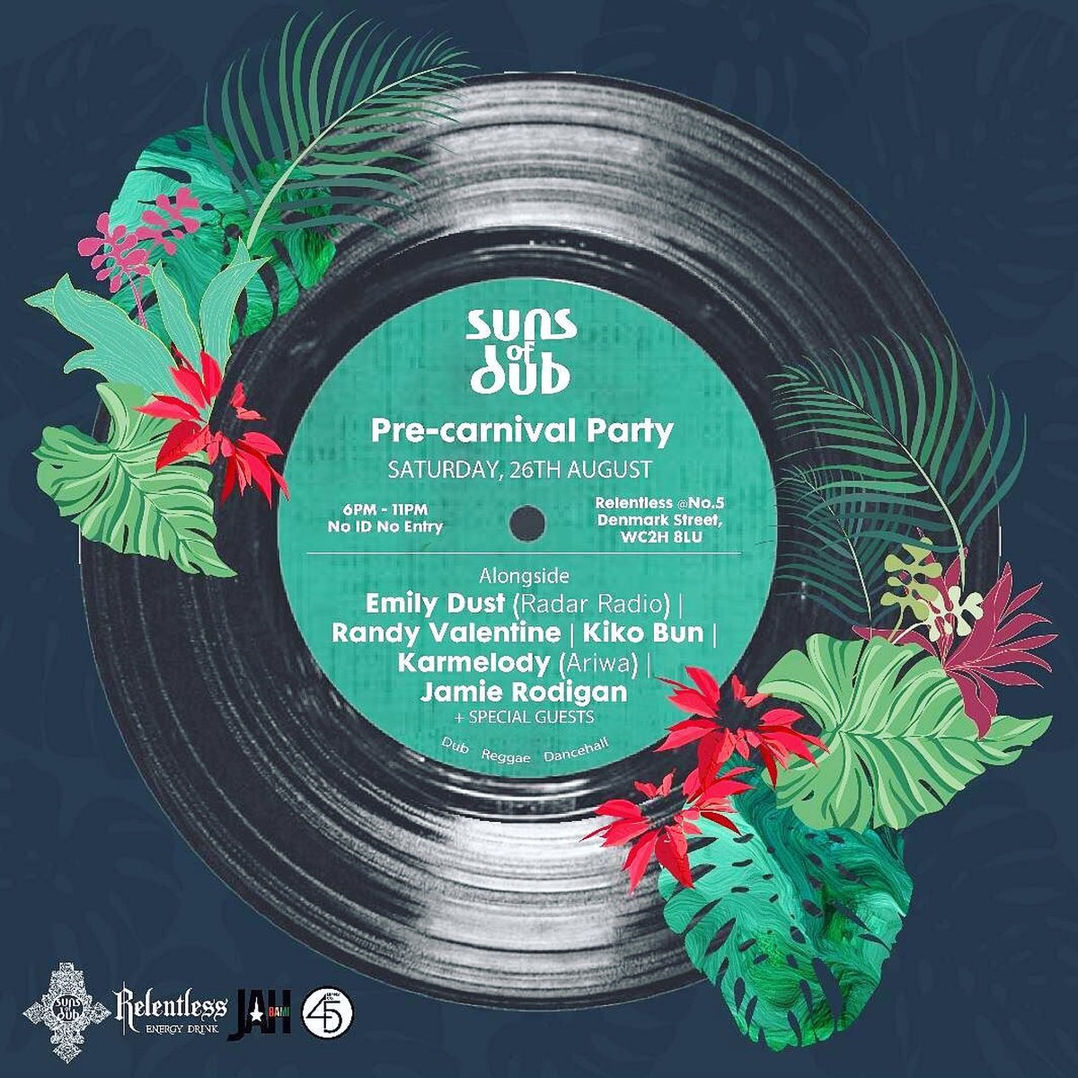 ReggaeBrit's tweet photo. 🇬🇧UK EVENT:- Suns of Dub Pre Carnival Party💥 This Saturday 26th August 2017! @SunsofDub @rasjammy #ukreggae #carnival #carnivalevents #rasta https://t.co/Liie8pxaz5