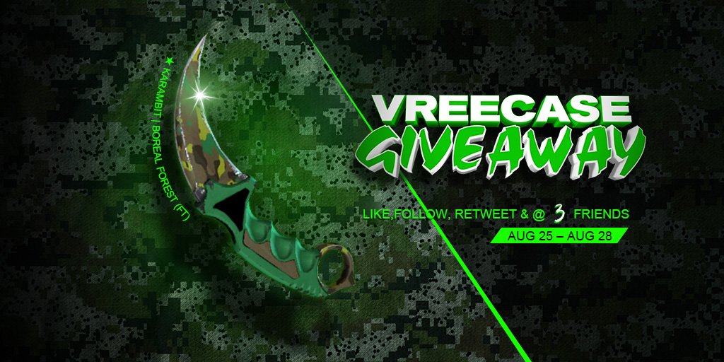 vreecase's tweet photo. #VREECASE Hi！Guys! Long time no see! It's Karambit Giveaway AGAIN!
Boreal Forest!
➡️-https://t.co/jLr6qBy03i 
✅-RT &amp; Follow &amp; Tag 3 Friends https://t.co/oHXwWC2GVe