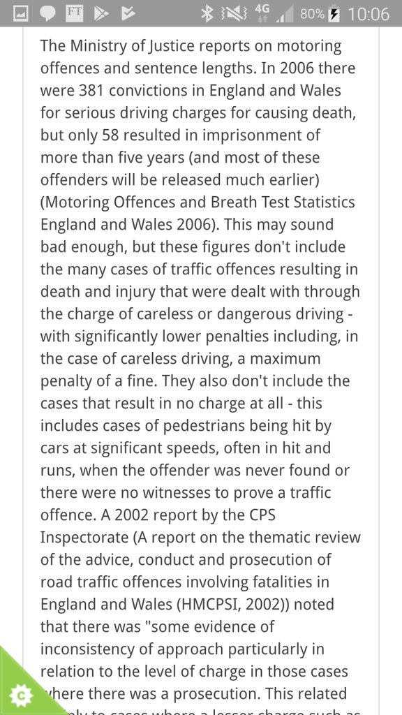 bengoldacre's tweet photo. And here some more on the scandalously low sentence handed to killer cyclist. https://t.co/dTgIbQrSRZ https://t.co/Hqnw3uut92