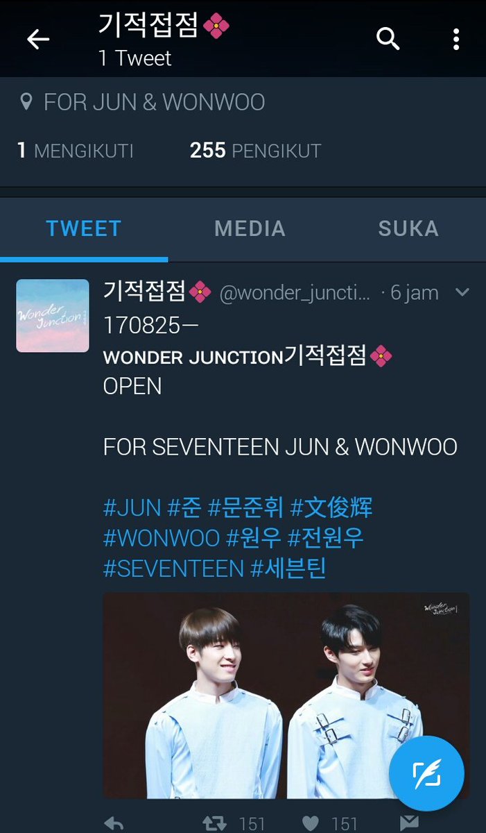 junhuindonesia's tweet photo. Sorry for being inactive for these months

But important news:
my prayers has reached god and been answered

A fansite for jun x wonwoo📣 https://t.co/wp3dgkIPXx