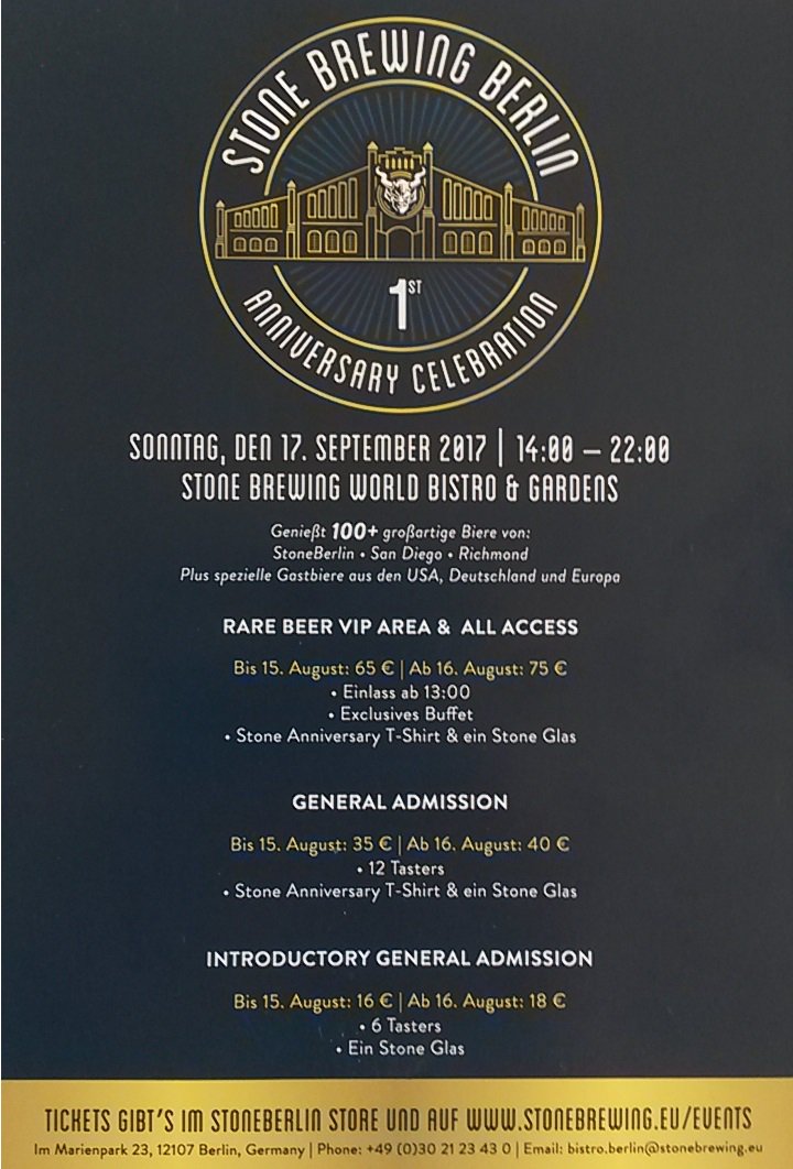 One year Stone in Berlin! Great storry!  Keep on rockín ..