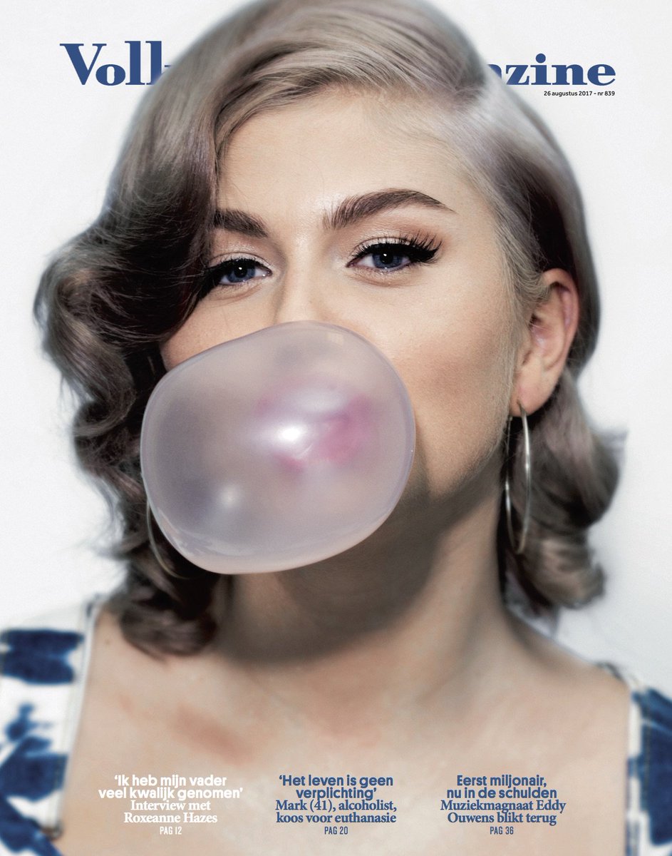 volkskrantmag's tweet photo. We zijn terug! Onze eerste covergirl na de zomerstop is @RoxeanneHazes: 'Ik wil geen grapje zijn'. #volkskrantmagazine #roxeannehazes https://t.co/mofBqIqWfv
