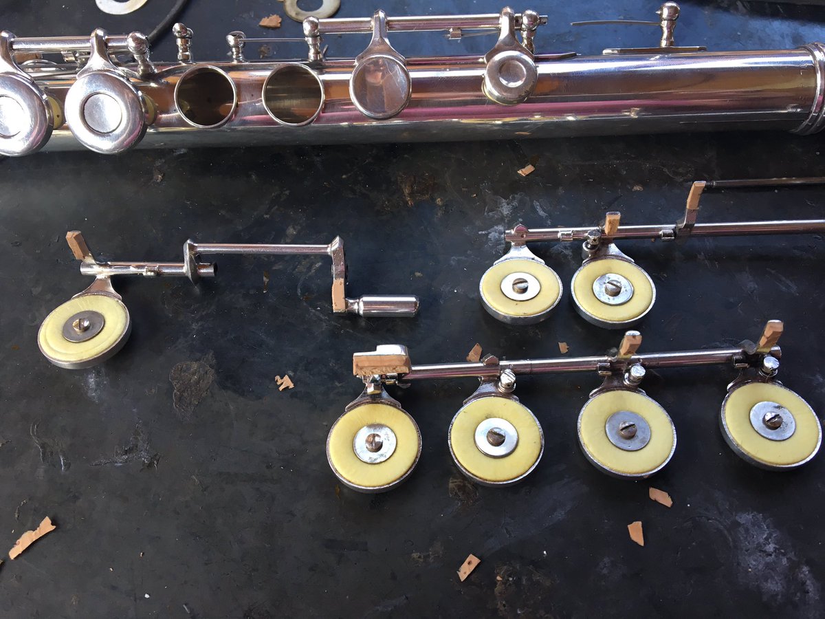 flutefix's tweet photo. New pads in the Germeinhardt https://t.co/aOFbo06l1T