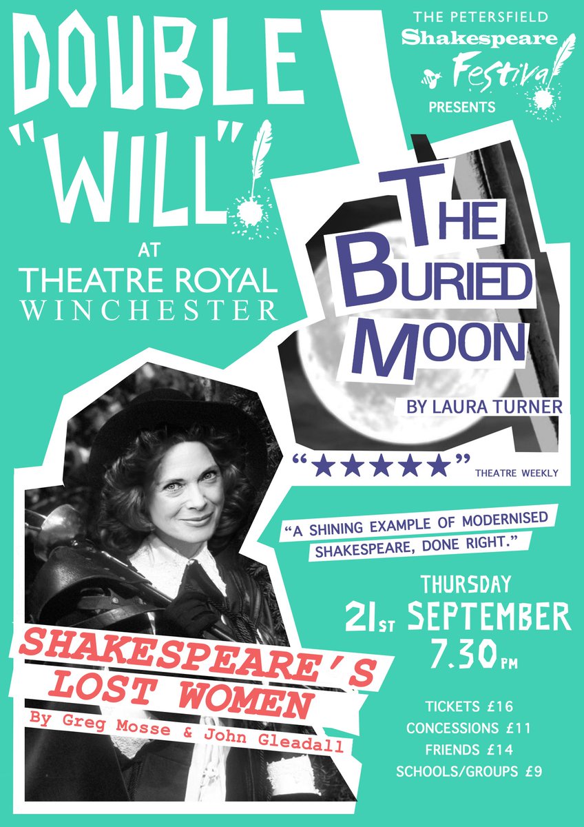 JakeeDaniel's tweet photo. @TRwinchester Double Will 21st September @winchester @psfestival @RosePlayhouse @ljzturner @gregmosse 
⭐⭐⭐⭐⭐ acclaimed new work. https://t.co/6rMmq4DW1J