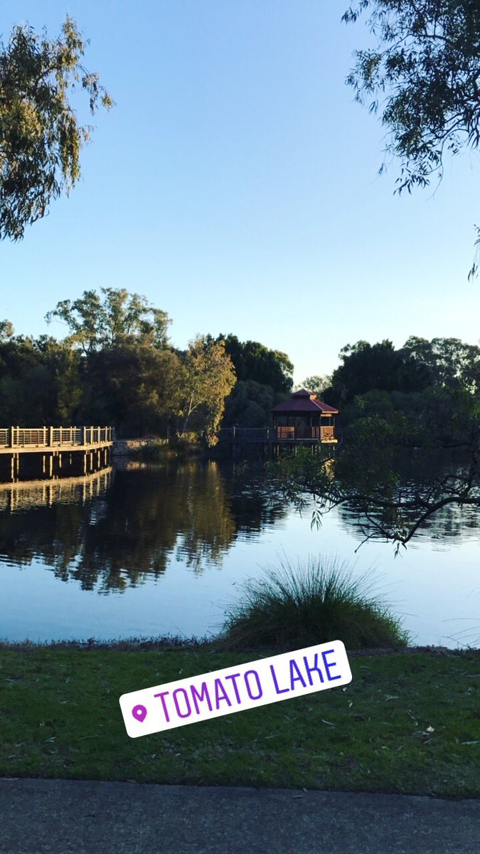 Meganaam's tweet photo. Walking around Tomato Lake near my house! Feel so lucky to live here! #perthinwinter #perth ⭐️ https://t.co/yb2SgKUBRJ