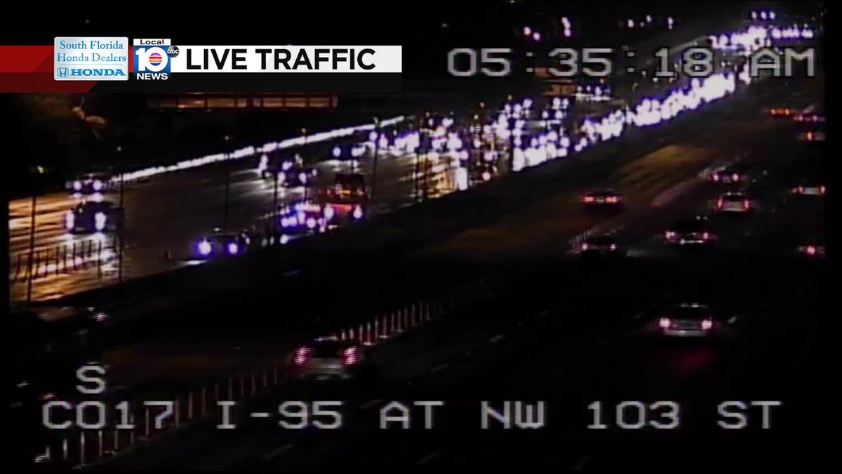 Crash on I-95 NB Express at NW 103rd St #traffic https://t.co/I48KDpz8aO