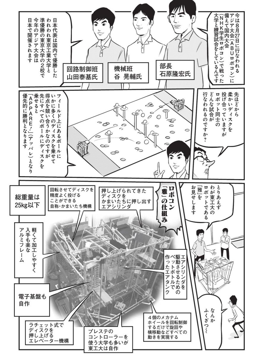 週刊プレイボーイの連載で取材させてもらいやしたABUロボコン日本代表の東京工業大学!明日から本大会が始まる!CFRPのボディを持つとの噂の中国はどんなロボットを出してくる!?
#ロボコン
#週刊プレイボーイ 