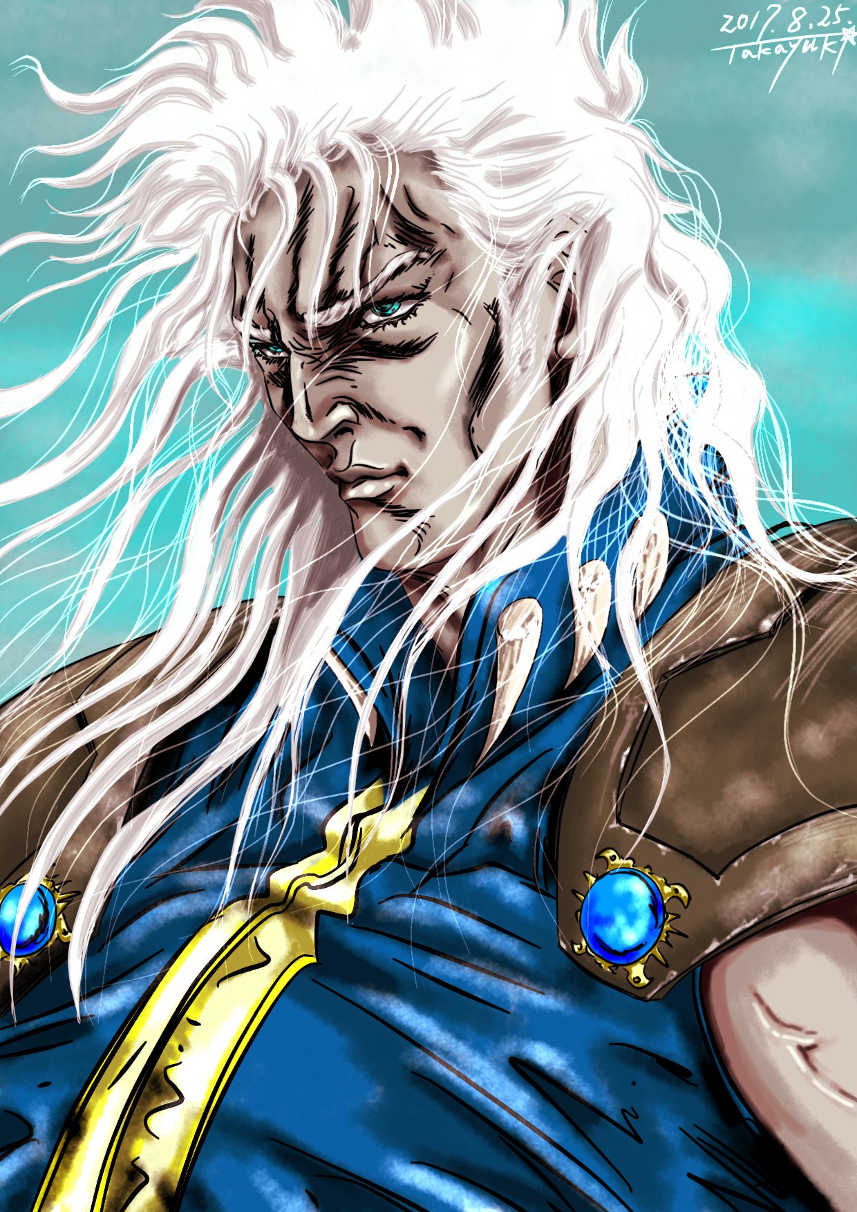 Twitter 上的 Tkyk Wtnb Yuki 雪鷹 低浮上中 今日の南斗描き 描き レイはどうしても白髪にしてしまう 白髪は描いてて気持ちがいいかも 北斗の拳 T Co Ajxdwcih5p Twitter