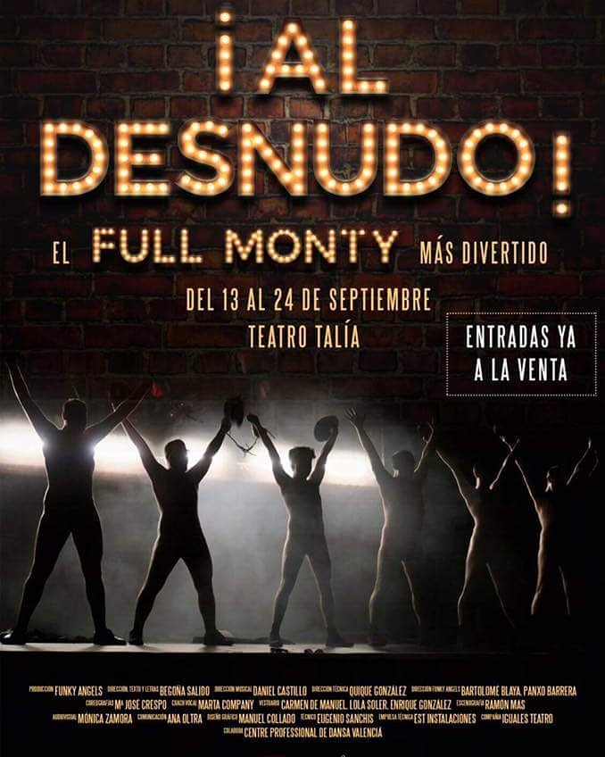 IgualesT's tweet photo. #ALDESNUDO
#FULLMONTY
#MUSICAL
#DIVERSIONASEGURADA
En @teatretalia del 13 al 24 de septiembre.
Reserva tu entrada con un 20% de descuento. https://t.co/w1qlD84aQj