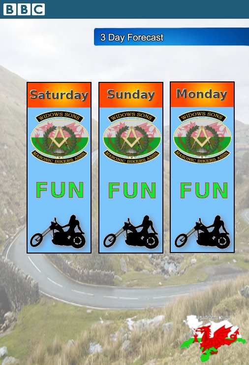Just checked the weather forecast for the Bank Holiday weekend. And it's forecast Fun! #RideSafe