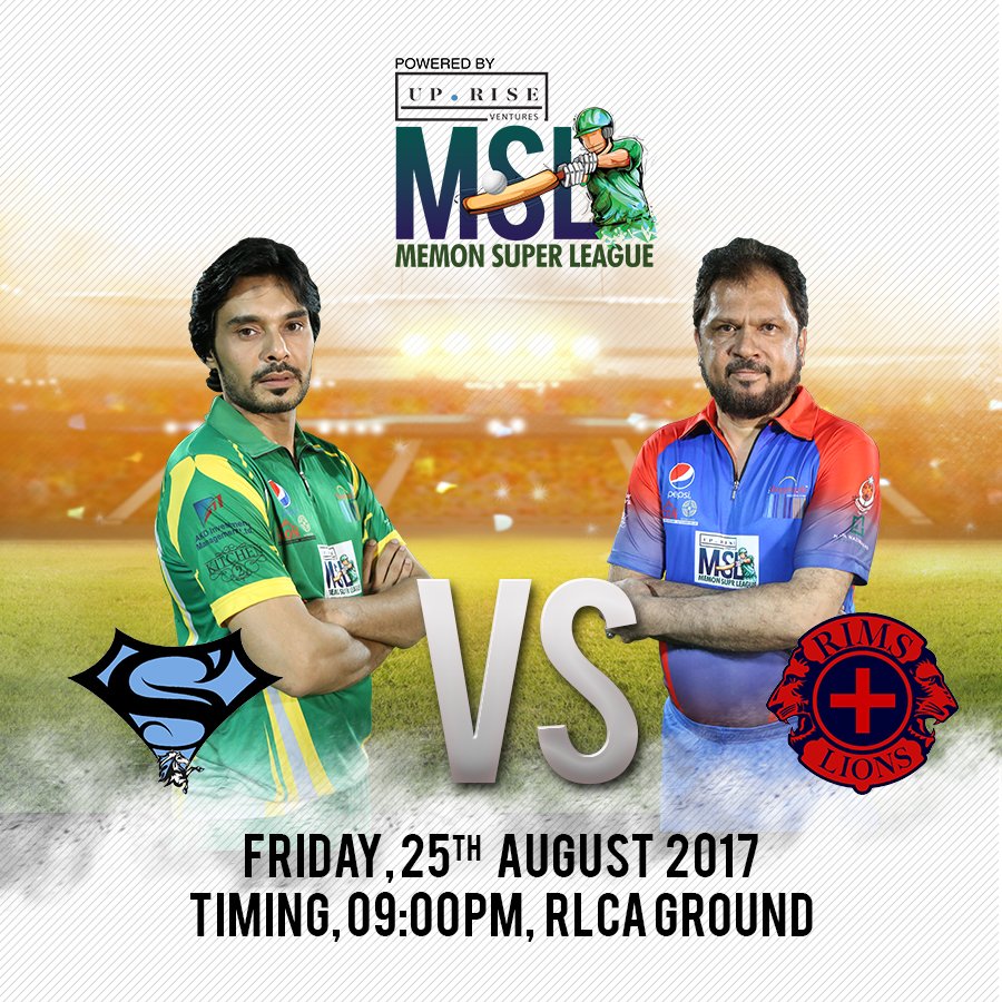 mslcricket's tweet photo. First match for tonight! Suleman Textiles vs RIMS Lions! #msl #mslcricket #msl17 https://t.co/JgiKLfVavc