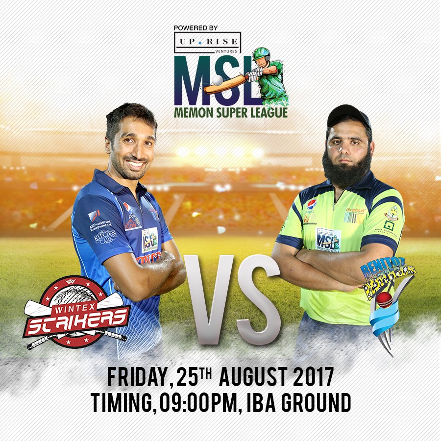mslcricket's tweet photo. Second match for tonight will be played between Wintex Strikers and Benitoz Panthers #msl17 #mslcricket https://t.co/g3ZGQjpzdD