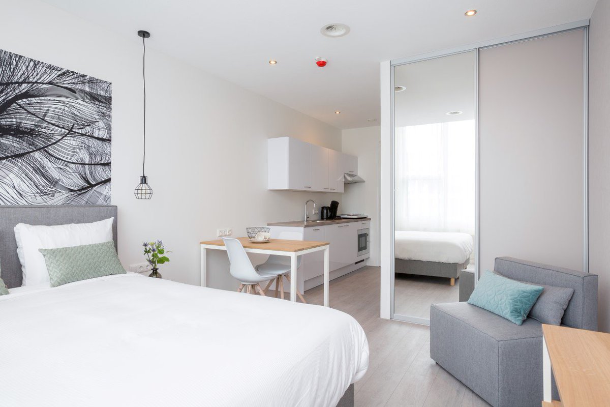 Hotel2Stay's tweet photo. Staying longer in Amsterdam? We offer Extended Stay: stay up to 6 months with our serviced studios! Discover more at https://t.co/qIVKYEFqOT https://t.co/zUDXmI8STE