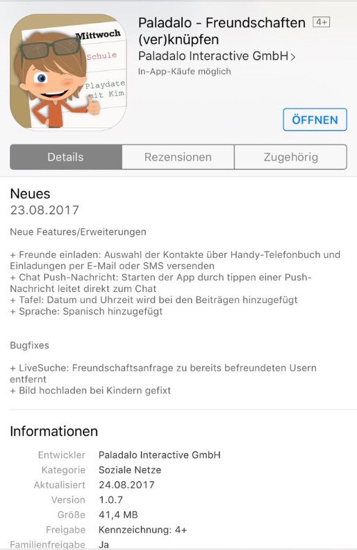 UPDATE IM APPLE APP STORE
Version 1.0.7 ☺️
+ Freunde einladen: Kontakte über Handy-Telefonbuch, Einladungen per E-Mail/SMS versenden uvm.