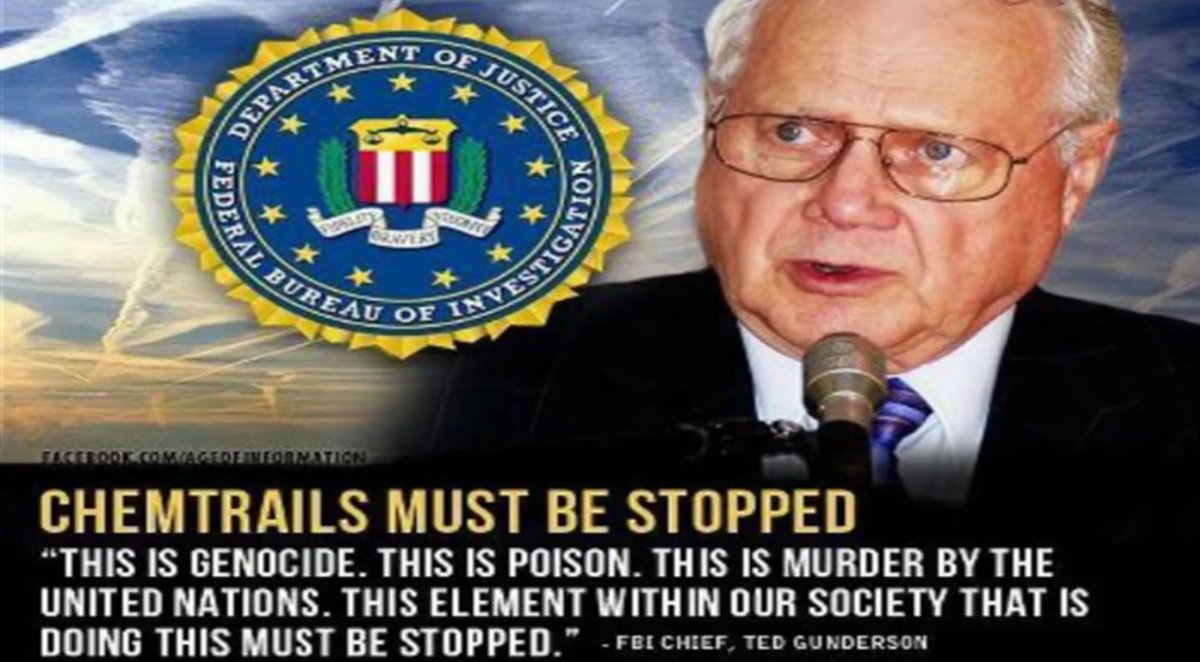 End_TheFederalR's tweet photo. @PWoodfall @OhRoyalOne @PaulTheMartian @Icon99558924 @rpkenn @BetteanneC @darren_dazmav @SanguinKnight @_antizionism @FannieEvabraun @knowthescoreMF @Seancraughwell2 @dreamyqueeny Do you mean #Chemtrails #GeoEngineering #ProjectCloverLeaf ? https://t.co/sERG65zehr
Even the CIA Director told us
https://t.co/ixmp5EYcJk https://t.co/1rnFQtuvuP