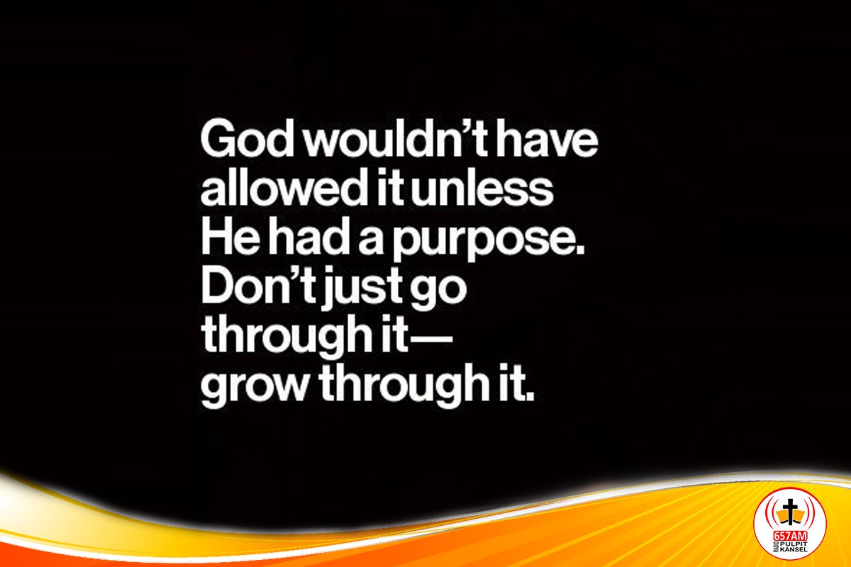 657AM's tweet photo. Not only will God bring you through it - He brought you TO IT for a reason! #learnfromGod #growingchristian https://t.co/mZ2TZC5Ez3