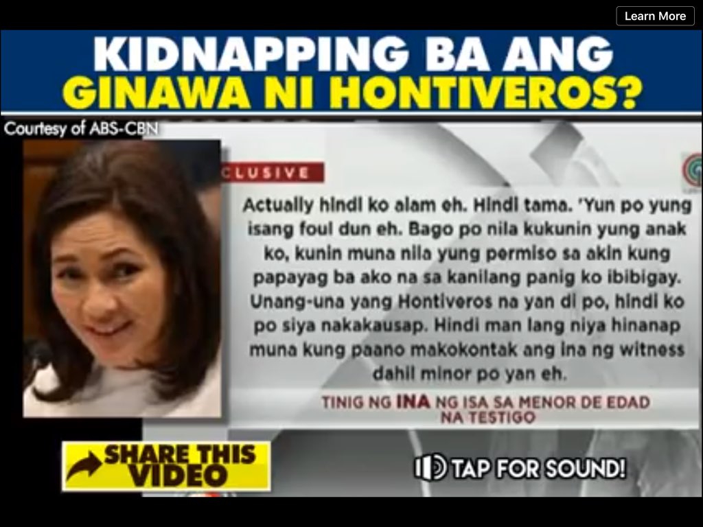 JGimoro's tweet photo. @renguillar @NelsonV95880261 @risahontiveros Dahil sa kagustuhang makuha ang simpatya ng mga Pilipino, yan ang huling baraha, mga bata ang gagamitin #RisaKidnapper https://t.co/YTFsV8gfOn