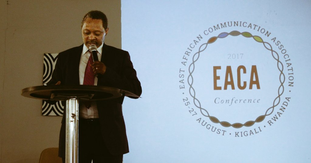 GovernanceRw's tweet photo. Prof @ashyaka delivers keynote speech on 'The Economics of Media Business in the 21st century' during #EACA  Conference in Kigali @eaca2017 https://t.co/ncIJeuQKeE