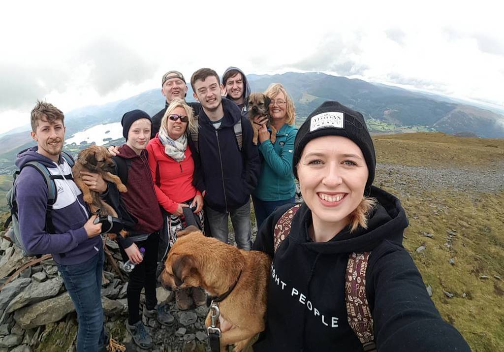 katieposx's tweet photo. Lesser Man / Little Man group selfie ✌

#skiddaw #lesserman #littleman #derwentwater #lakedistrict #cumbria #mountain #hike #greenery #lake… https://t.co/UNFfoBMN6Q