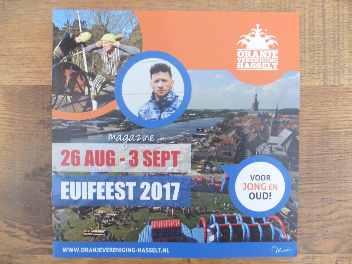 Na een heerlijke vakantie weer aan het werk. Op de deurmat het Euifeestmagazine 2017 samen met <a href="/MOOIgraphic/">MOOI graphic studio</a> gemaakt. Bedankt <a href="/OranjeHasselt/">Oranjever. Hasselt</a>