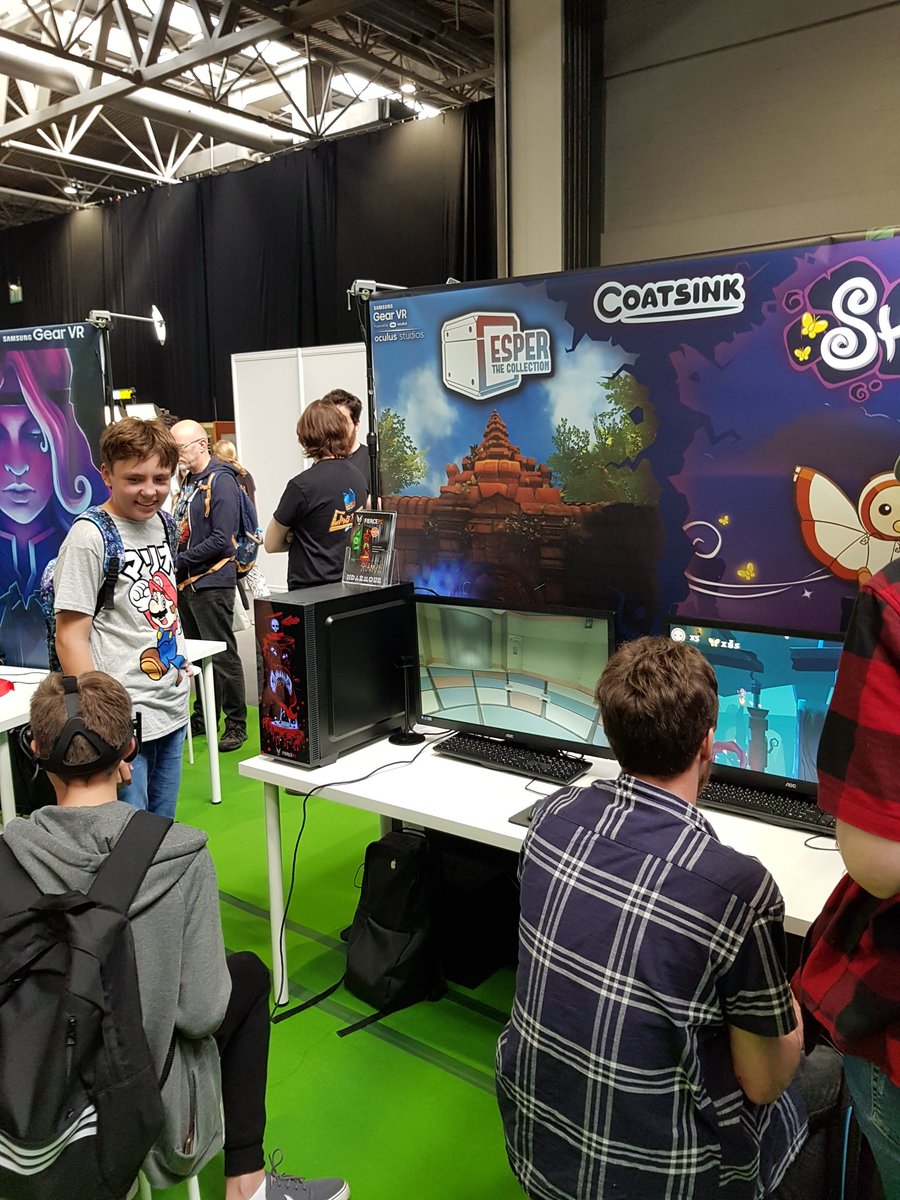 Coatsink's tweet photo. It's time, come and find us in the Tentacle Booth at #I61. Say hello to us and play @AugmentedEmpire or @ShuTheGame or #Esper2 https://t.co/BGYwU3Zekg