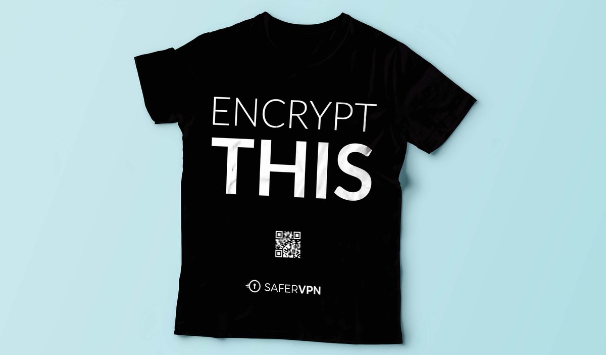 SaferVPN's tweet image. Want to #win one of our sweet #EncryptThis t-shirts? Read our #BHUSA blog to learn how to enter in the #giveaway: bit.ly/BlckHtTw