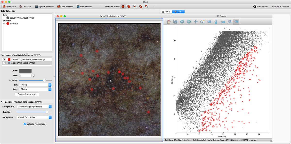 glueviz's tweet image. Astronomers: be sure to try out our new WorldWide Telescope plugin for glue v0.11! glueviz.org/en/stable/what…