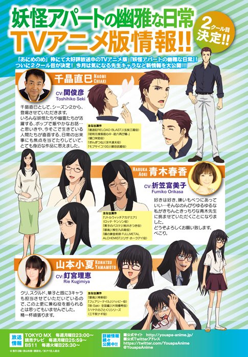 月刊少年シリウス編集部 10月号本日発売 特別記事 Tvアニメ 妖怪アパートの幽雅な日常 キャラクター設定 声優陣紹介 T Co 3ekibtypxb T Co Iibf2kqhup Twitter 月刊少年シリウス編集部 10月号本日発売 特別記事 Tvアニメ 妖怪アパートの幽雅な日常 キャラクター設定 声優陣紹介 T Co 3ekibtypxb T Co Iibf2kqhup Twitter